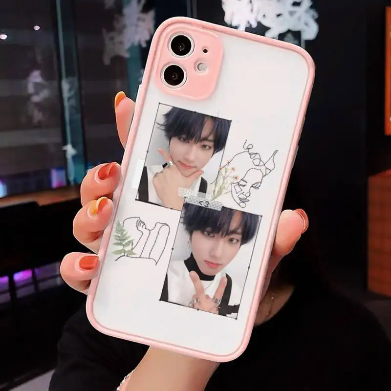 

Boy group stray kids kpop Phone Case matte transparent For iphone 7 8 11 12 plus mini x xs xr pro max cover