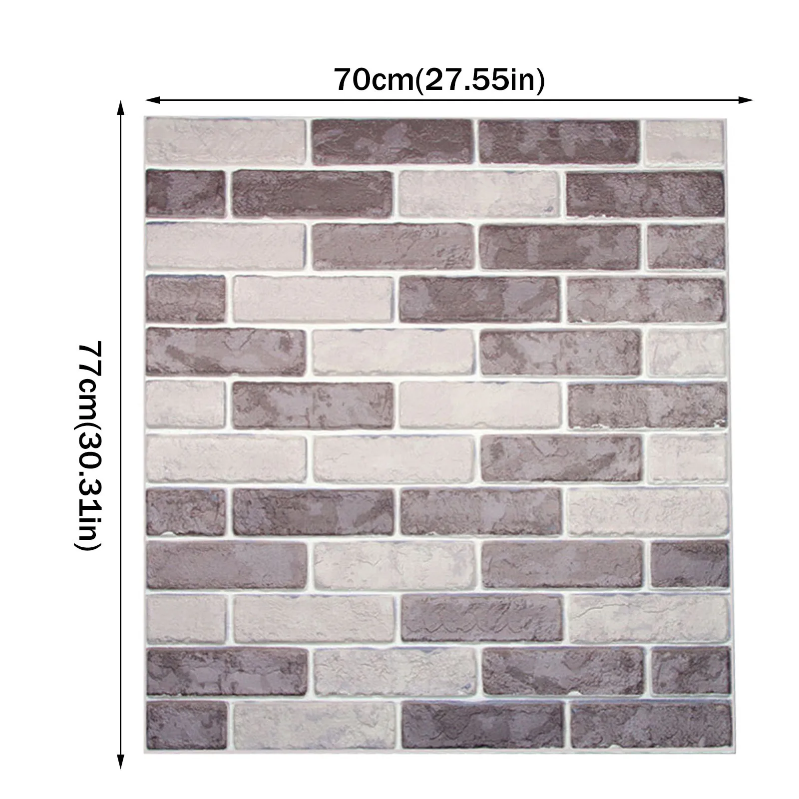 

3d Diy Wall Decoration Wall Stickers Decor Embossed Brick Stone Color Tile Splicing Waterproof Bedroom Living Room Wallpaper