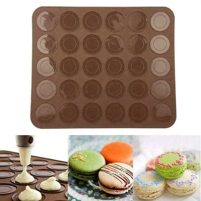 48 отверстий Макарон силиконовый коврик форма для выпечки комплект макарон