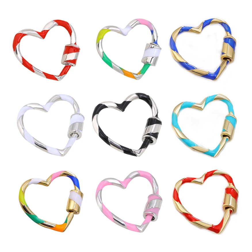 4 шт./Лот разноцветные эмалевые застежки для ювелирных изделий шт.|Ювелирная