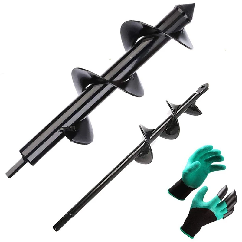 Набор сверл вложения 2 шт. садовые спиральные посадочные отверстия тюльпан