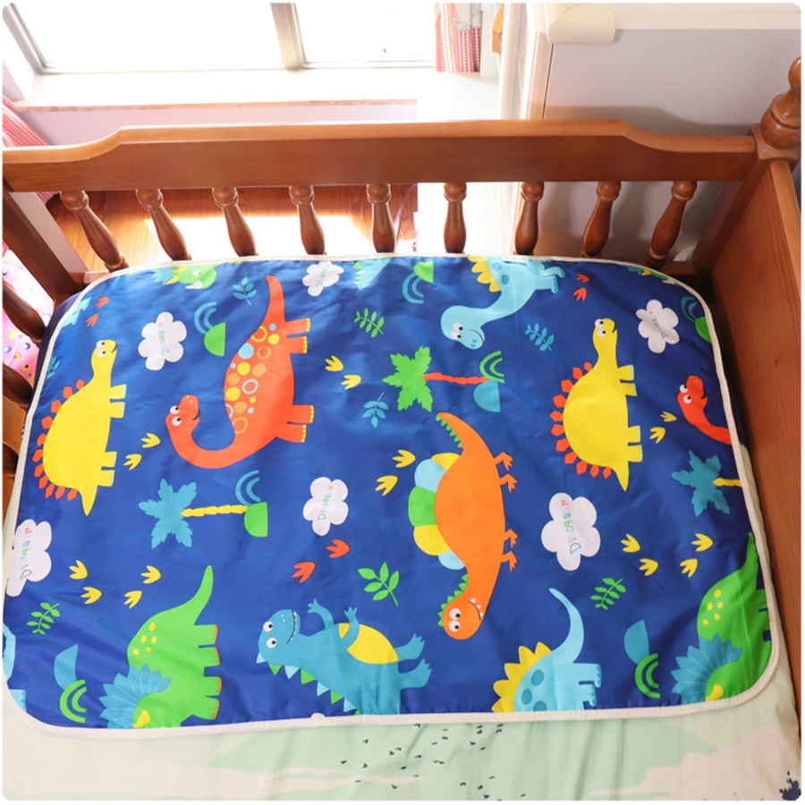 Waterproof Crib Sheet Baby Urine Changing Mat Cotton Reusable Infant Change Diaper Pad Cover Washable Newborn Bed Nappy Mattress |