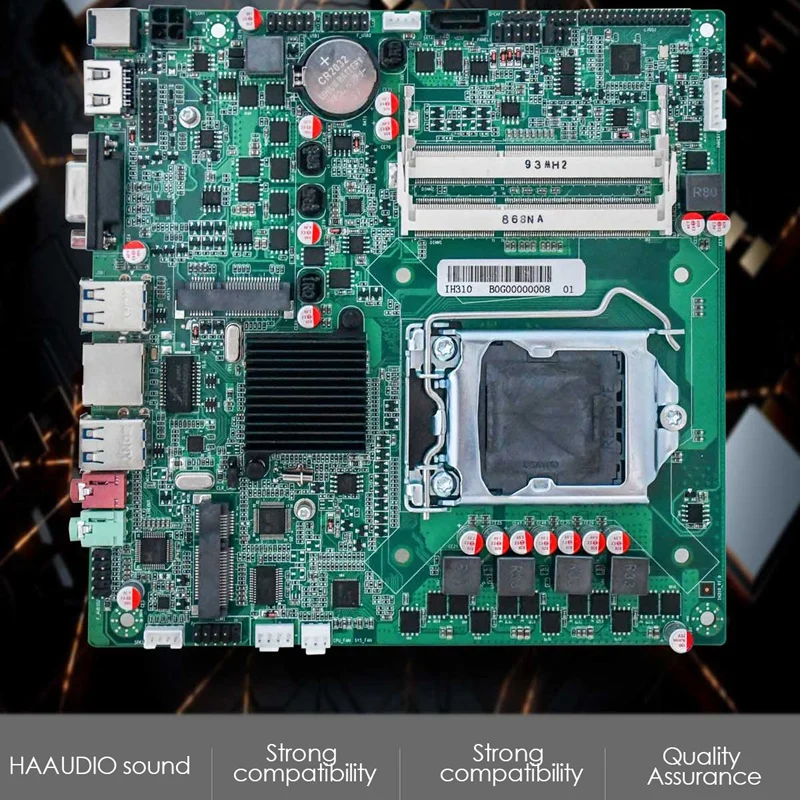 Игровая материнская плата IH310B3 DDR3 32 ГБ для I3/I5/I7 и арена серия Pentium 6/7/8/9 1066/1333/1600 МГц