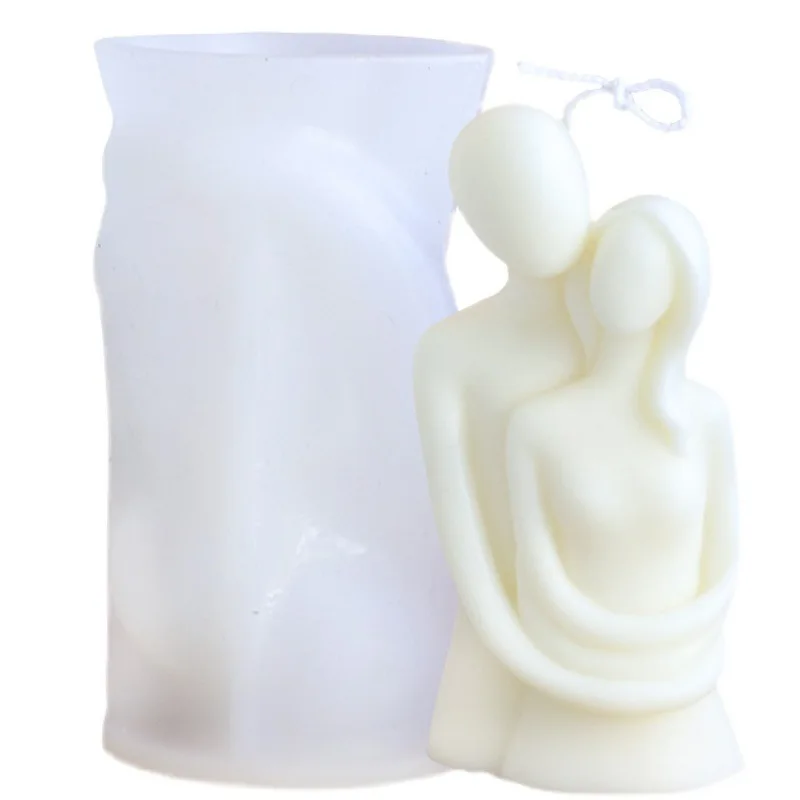 

DIY Warm Hug Family Soap Mold Silicone Candle Mold Lovers Aromatic Plaster Soap Candle making Wedding Gifts Home Decor Supplies
