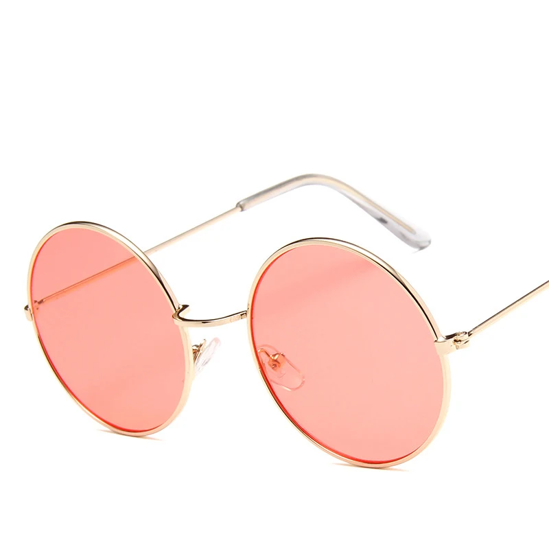 

2021 New Metal Round Frame Sunglasses Women's for Fashion Ocean Film Eyeglasses Retro Sun Glasses Ladies UV400 Shade Oculos