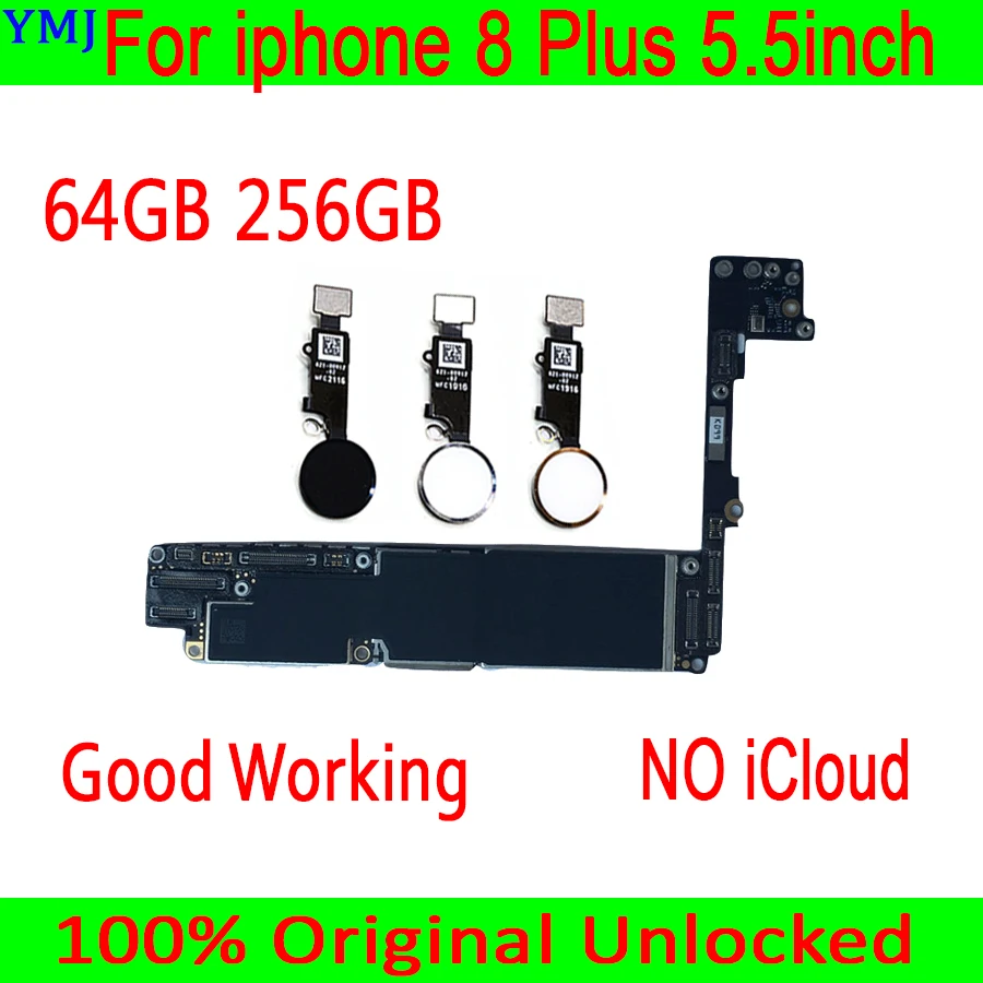 Для iphone 8 Plus материнская плата с Touch ID белый/черный/золотой 100% Оригинал