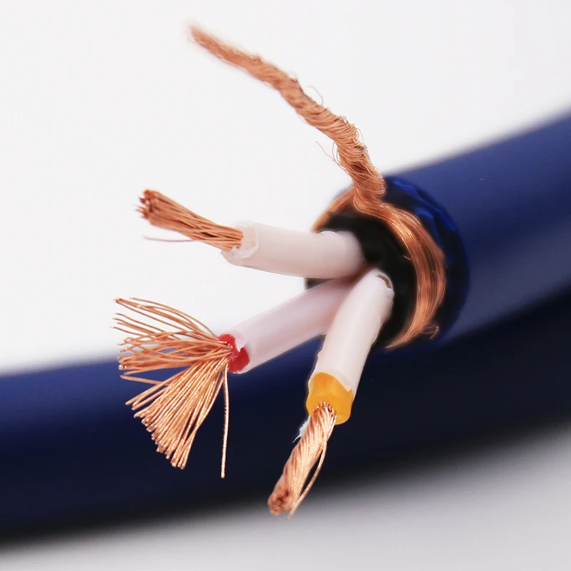 

High Quality OFC Copper Audiophile Power Cord Cable AC Mains Power cable P046 US Standard Plug