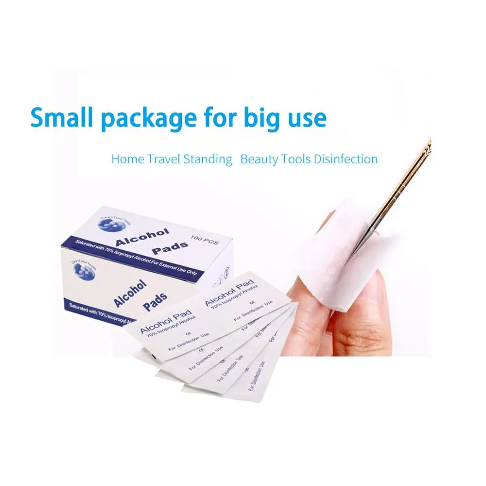 100 шт./кор. спиртовая салфетка дезинфицирующее устройство для очищения кожи