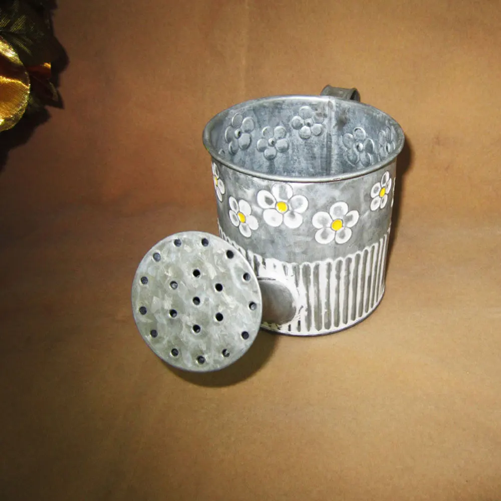 Винтажный железный горшок для растений Настольная ваза цветов цветочный