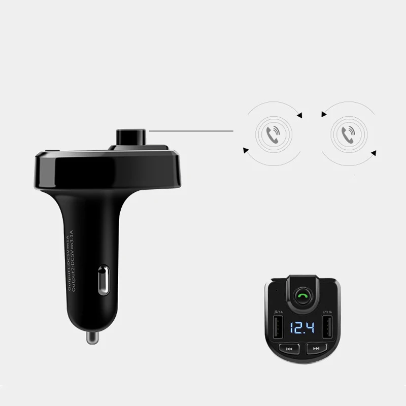 Многофункциональный Автомобильный MP3 с Bluetooth плеером гарнитура для звонков Fm