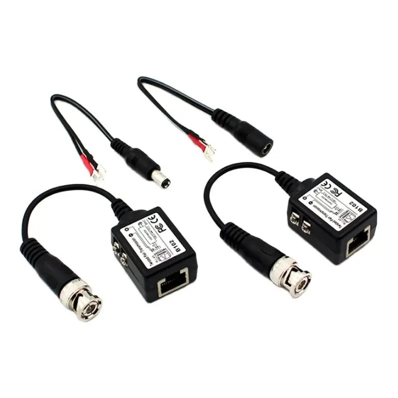 

B102 Long Distance Video Power Balun Bnc Connector To Rj45 Image Transmission For CCTV Camera Transmitter