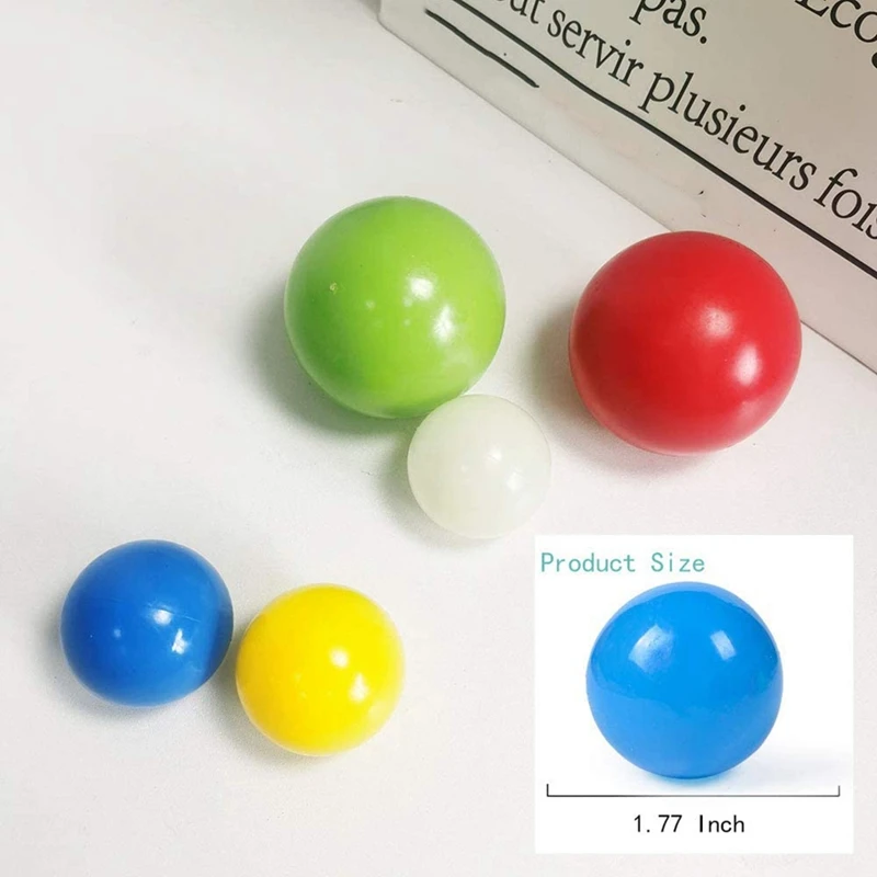

5PCS Glow in the Dark Stress Relief Balls Ceiling Sticky Balls, Decompression Toys Balls,Fun Toys for Adults and Kids