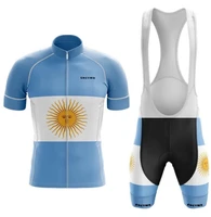 2022 pro team argentina cycling jersey breathable retro maillot clothing summer bicycle shirts bike wear mens cycling jersey