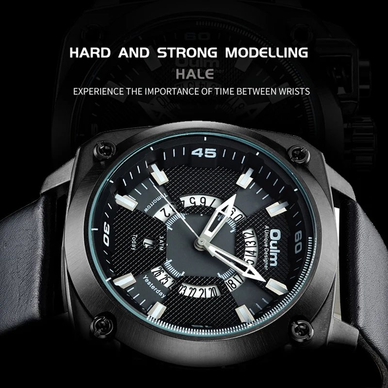 Часы OULM Rebel Style Мужские кварцевые оригинальные модные водонепроницаемые с