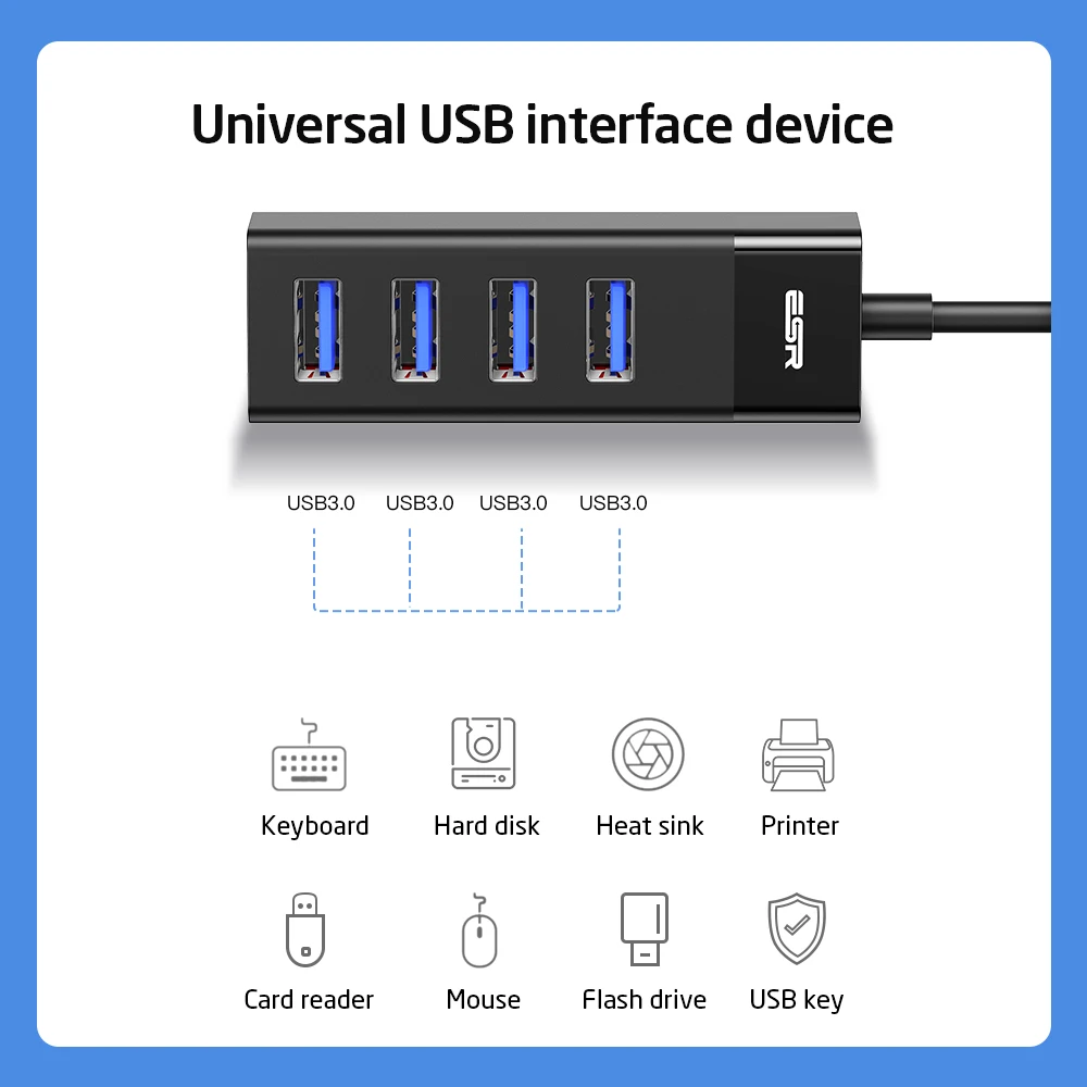 ESR usb-хаб Кабель-адаптер 4 порта USB 3 0 док-станция быстрая передача данных