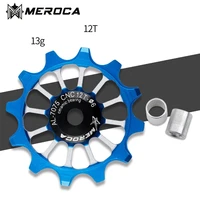meroca bike jockey wheel rear derailleur pulley 12t bicycle positive negative gear guide iamok ceramics bearing