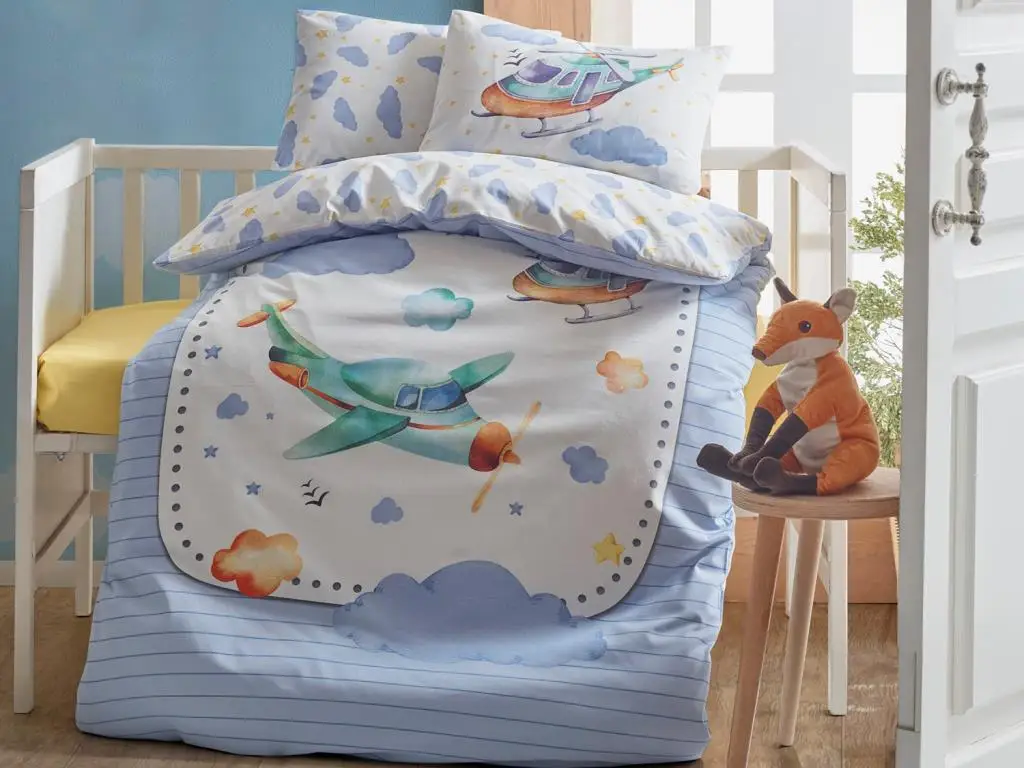 

Cottonbox Air Plane Baby Duvet cover set Blue