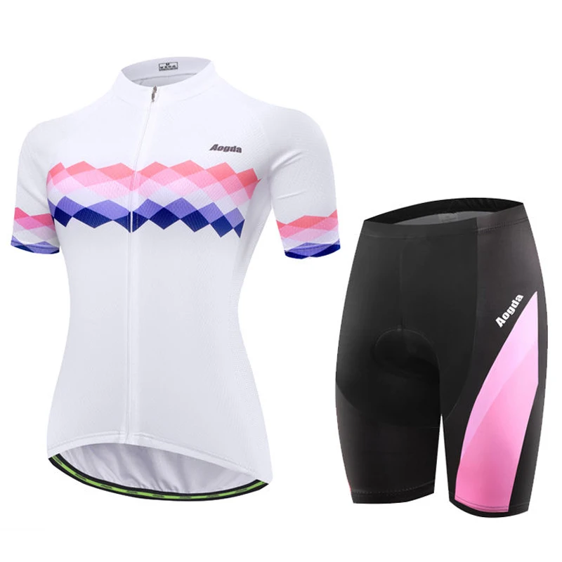 Cycling set Aogda Женская одежда для велоспорта Roupa Ciclismo летняя дышащая одежда для шоссейного велосипеда быстросохнущая велосипедная одежда Велоспорт Джерси набор - Цвет: Cycling set