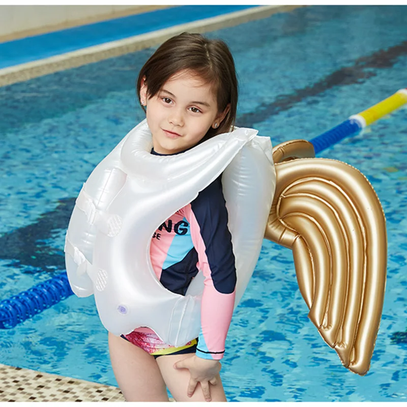 

Детское плавательное кольцо, надувной плавательный круг с крыльями, для бассейна, для детей