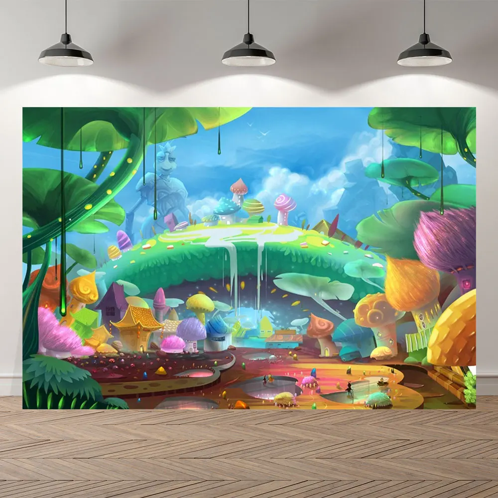 

NeoBack Fairy Tale Wonderland Dreamy Fantasy Forest Jungle Nature Scenery Backdrop Vinyl Photo Studio Photography Background