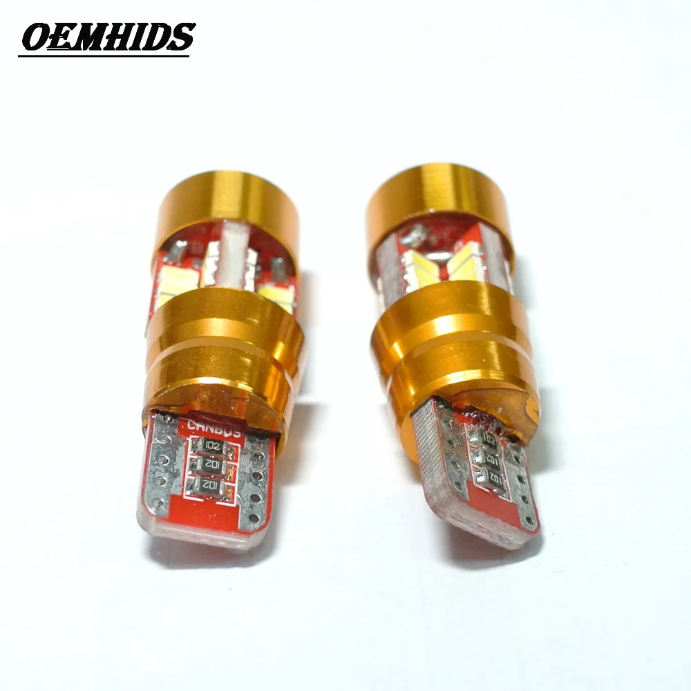 2X T10 Светодиодный лампочки Canbus 5W5 автомобиля W5W светодиодный сигнальный