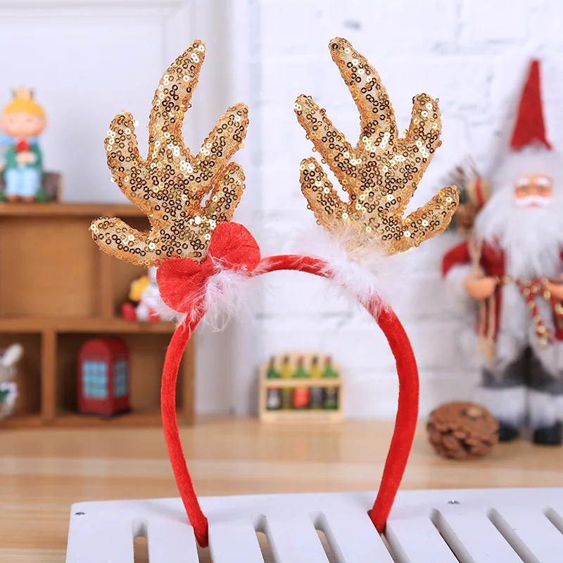 2 шт. Рождественская повязка на голову Новогодние украшения Navidad для дома