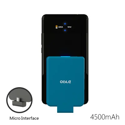 Micro USB Green Миниатюрный 4500 мАч micro usb зарядный внешний резервный аккумулятор зарядное устройство чехол для samsung S7 S8 S9 Xiaomi Honor 9 10 Lite V20 - Цвет: Micro USB Green