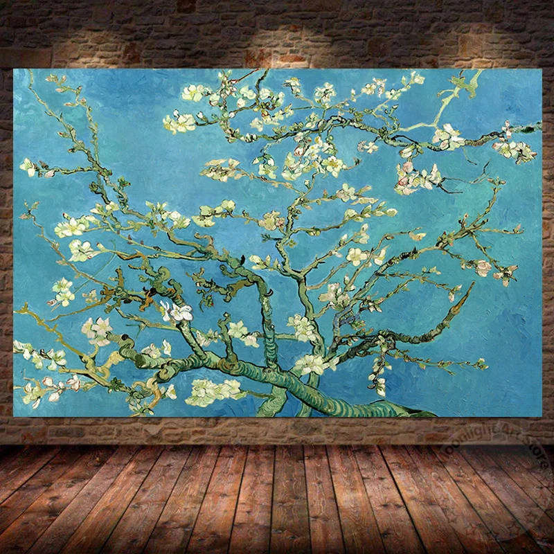 

Картина на стену с изображением миндаля, цветов