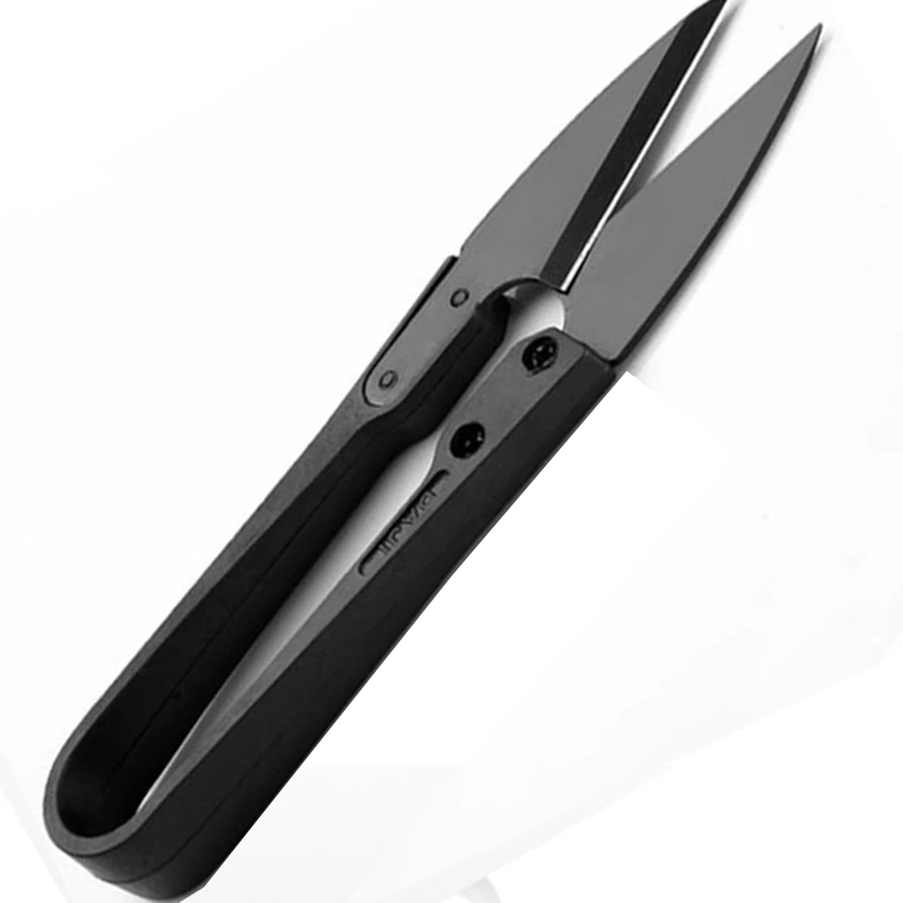 1 шт. новые черные многофункциональные u образные ножницы из углеродистой стали