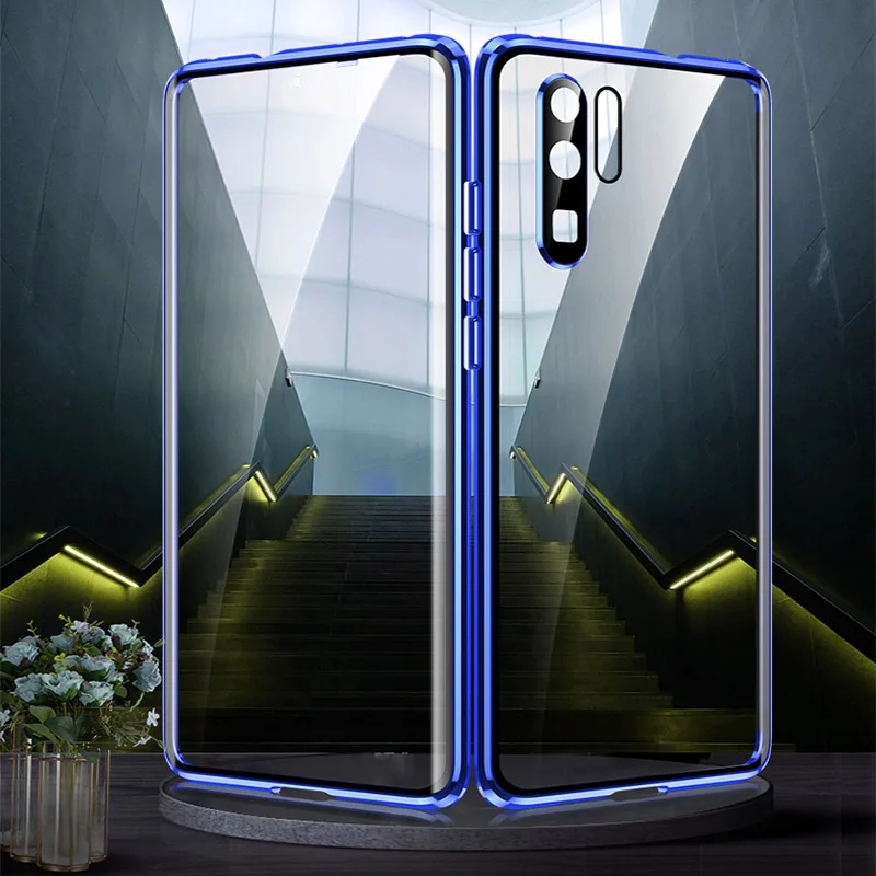 Магнитный металлический чехол для Huawei P30 P40 Pro Nova 8 6 7 SE Mate 40 30 20 Honor X10 Max V30 Enjoy
