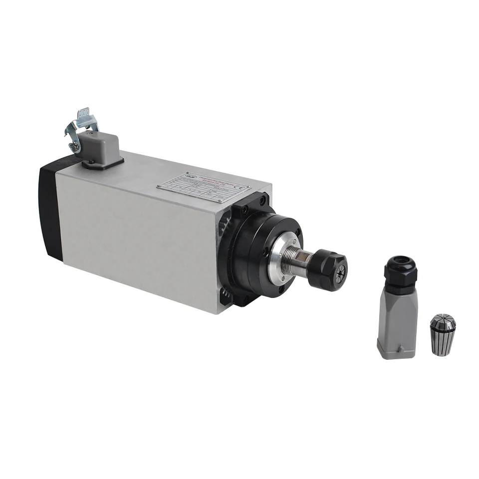 ЧПУ 4 кВт Мотор шпинделя ER20/ER25 Air CooledSpindle 4 подшипника 220 В/380 квадратный шпиндель фрезерные станки инструменты для гравировки с ЧПУ