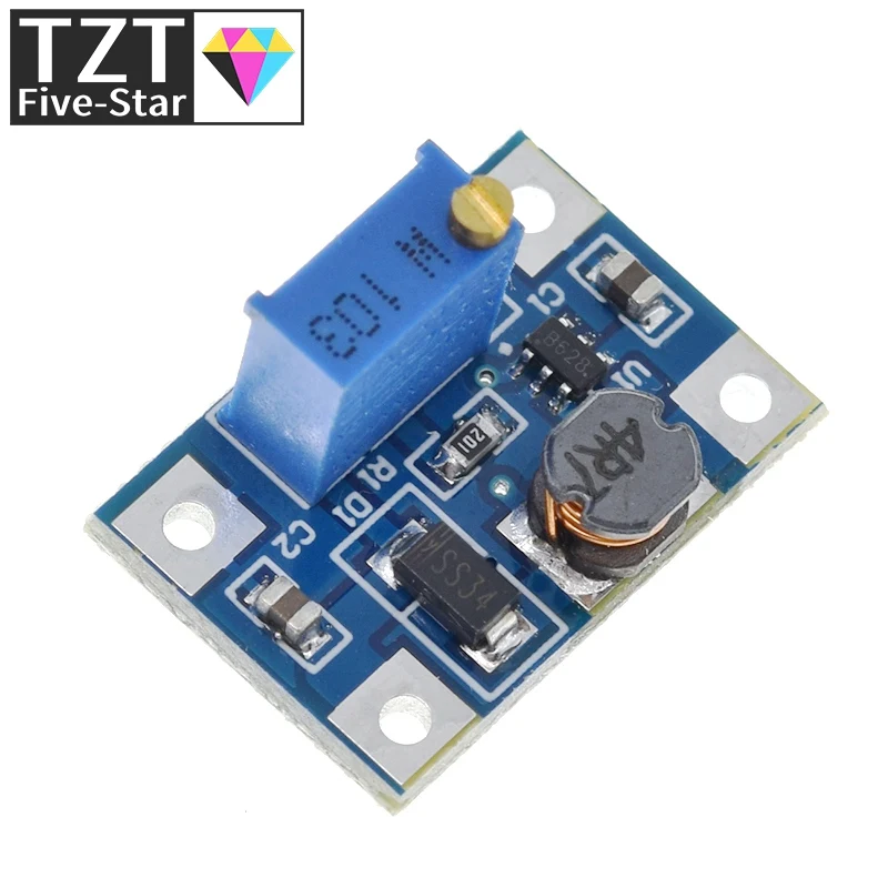 TZT 2-24V to 2-28V 2A DC-DC SX1308 Step-UP Adjustable Power Module Step Up Boost Converter for DIY Kit | Электронные компоненты
