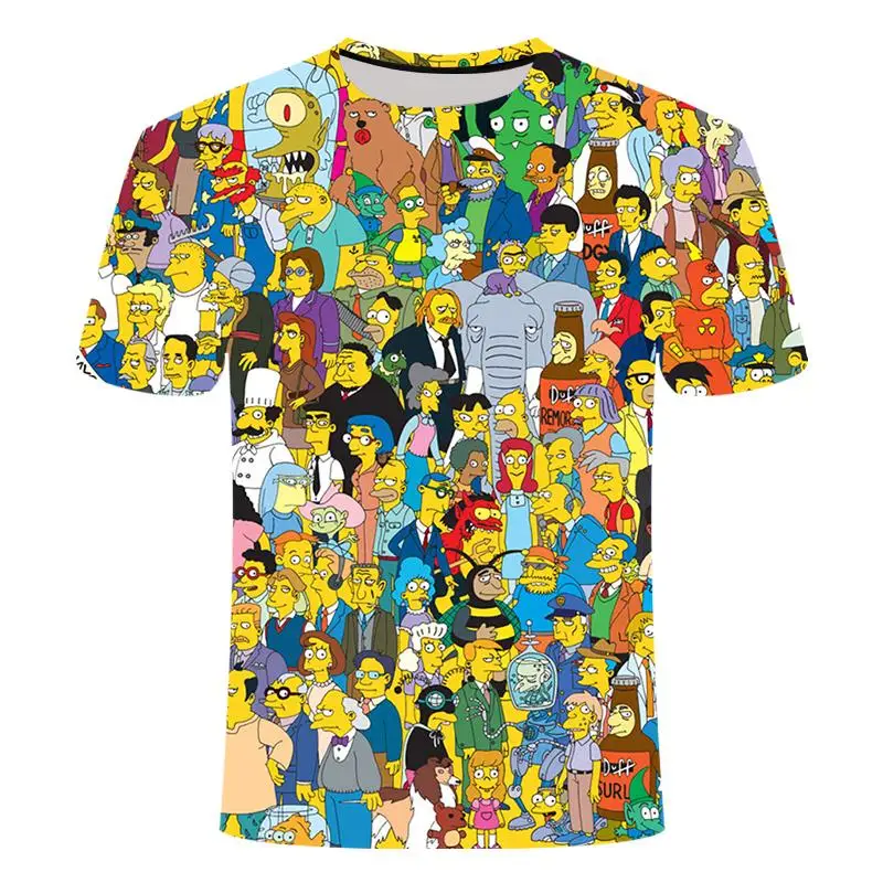 

2020 New Hot 3d Printing Men's T-shirt Boys And Girls Fashion Cartoon Pattern T-shirt Round Neck Short Sleeve T-shirt