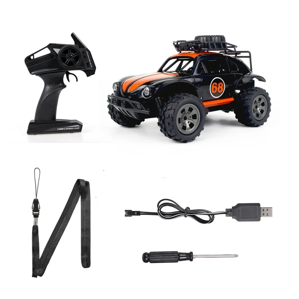 Оранжевый KY-1816A 2,4G 2WD 1/18 Масштаб RC Гусеничный внедорожник 260 Мотор бесконечная скорость прочный RC автомобиль игрушки для детей взрослых RTR - Цвет: Оранжевый