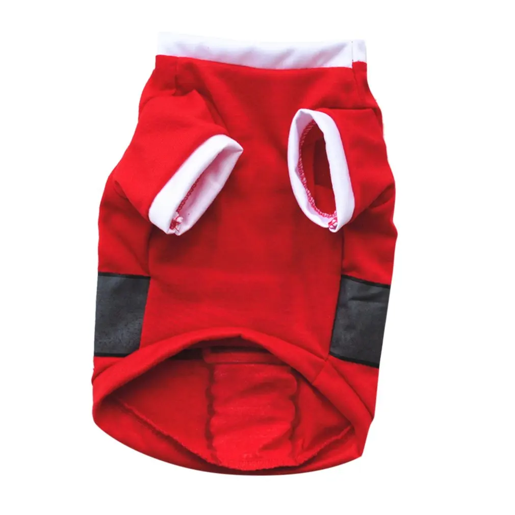 Рождественская Одежда для животных Милая футболка с собачкой мягкая хлопковая