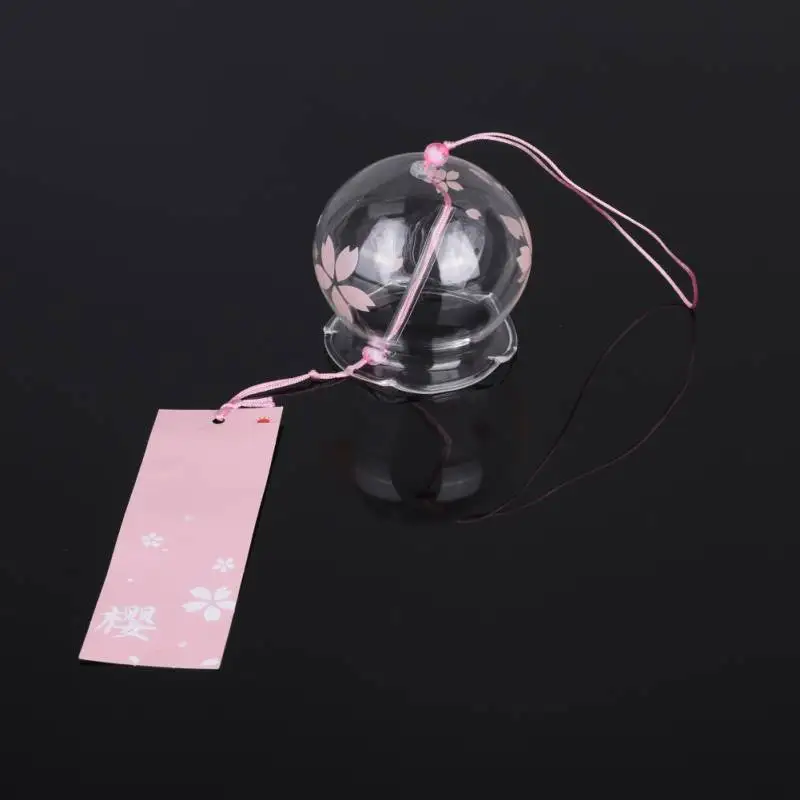 Light Pink Рождественский Декор в японском стиле, стеклянный подвесной колокольчик, украшение для дома для девочек, аксессуары для рукоделия, ветряные колокольчики, Офисная подвеска - Цвет: Light Pink