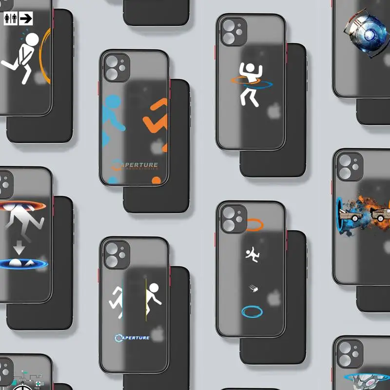 

new Portal 2 Phone Case Matte Transparent for iPhone 7 8 11 12 s mini pro X XS XR MAX Plus Clear mobile bag