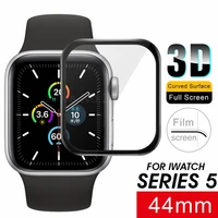 3d full cover tempered glass for apple watch series 6 5 40 44 mm screen protector premium explosion proof glass for iwatch 5 6