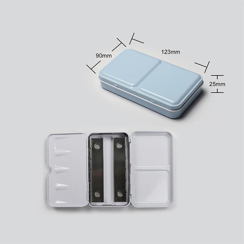 Красочная пустая Акварельная краска s жестяная коробка Палетка для рисования