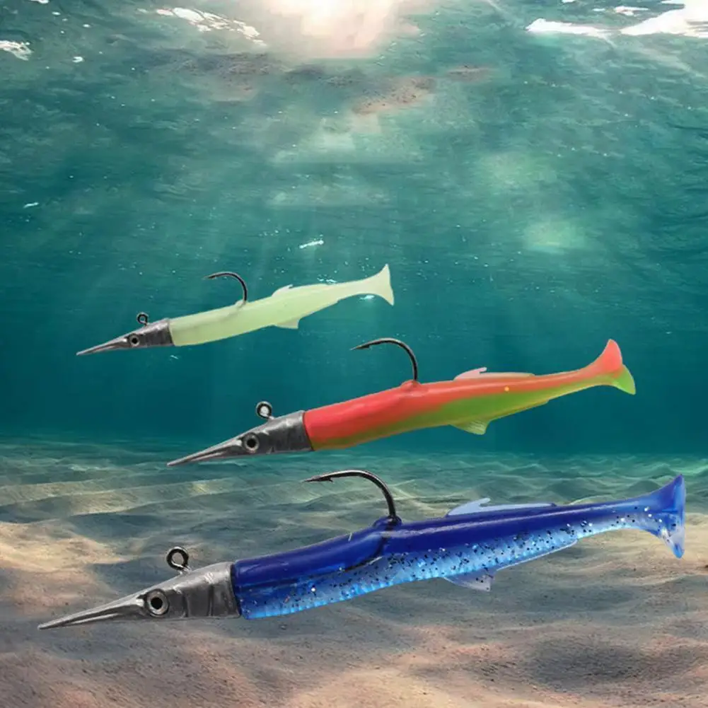 

1 Set Jig Soft Fishing Lure With Hook Lifelike Paddle Shiner Shad Pike Bass Pike Tail Sea Fishing Rock Bait Swing H0x8