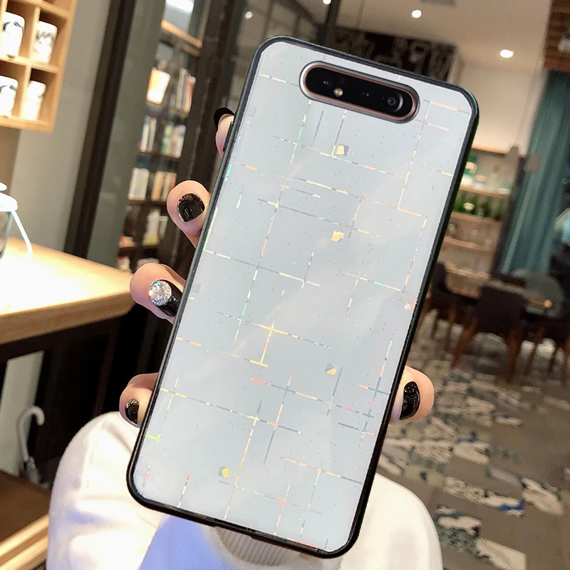 TRISEOLY чехол с лазерным градиентом для Samsung Galaxy A50 A30 A20 A10 A70 A60 A40 A80 A90 мягкий