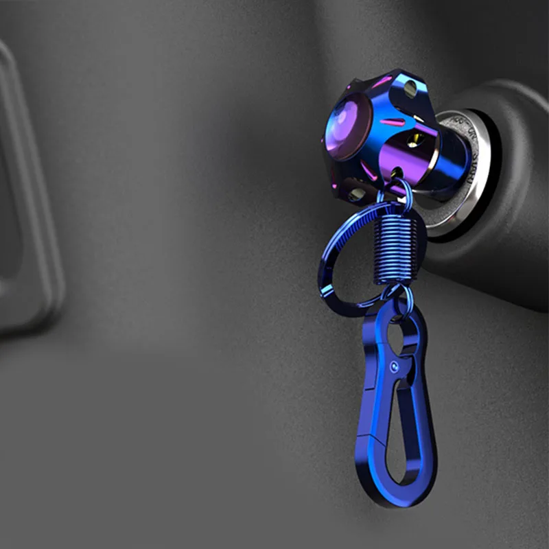 

Universal Accessories For Motorcycles CNC Key Bit Hexagon Burned Titanium Key Head 125 Tip Cover Lock Motorcycle Refit