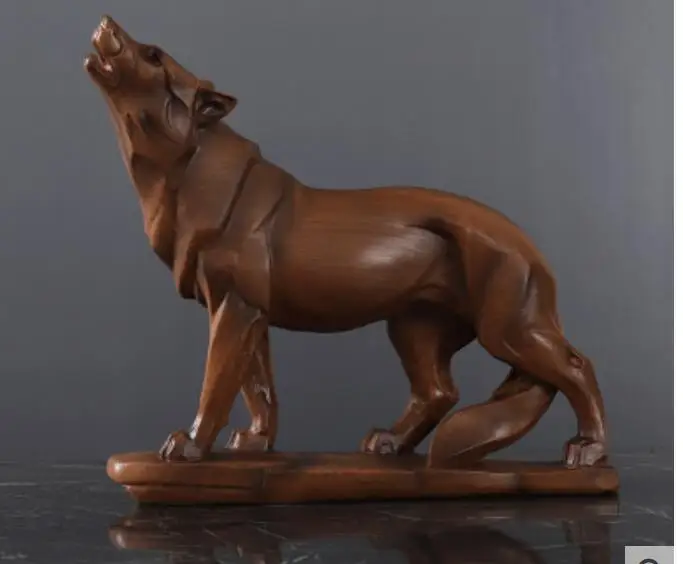 Современная и лаконичная скульптура волка, офисный стол, винный шкаф, оконный дисплей, Бытовая Гостиная, крыльцо, мягкое украшение