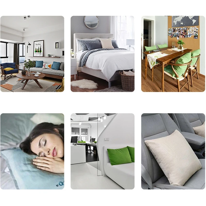 

4Pack Sofa Bed Pillow Case Simple Cushion Pillow Case Home Supplies