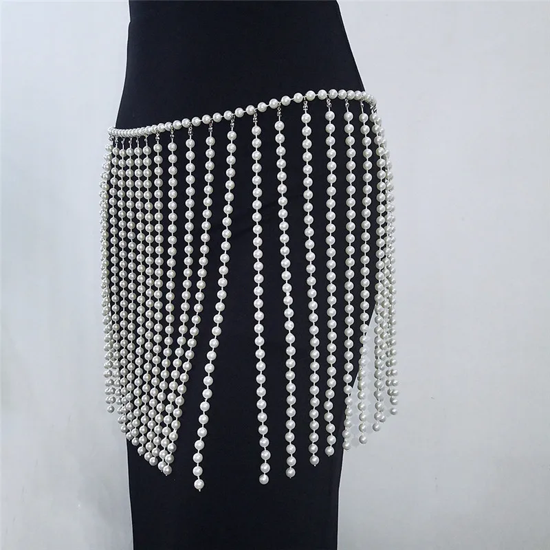 Сексуальный летний женский топ из бисера, белый жемчуг, бюстье майка, топы mujer Camis, Пляжная уличная мода, вечеринки, ночной клуб, Фестивальная одежда
