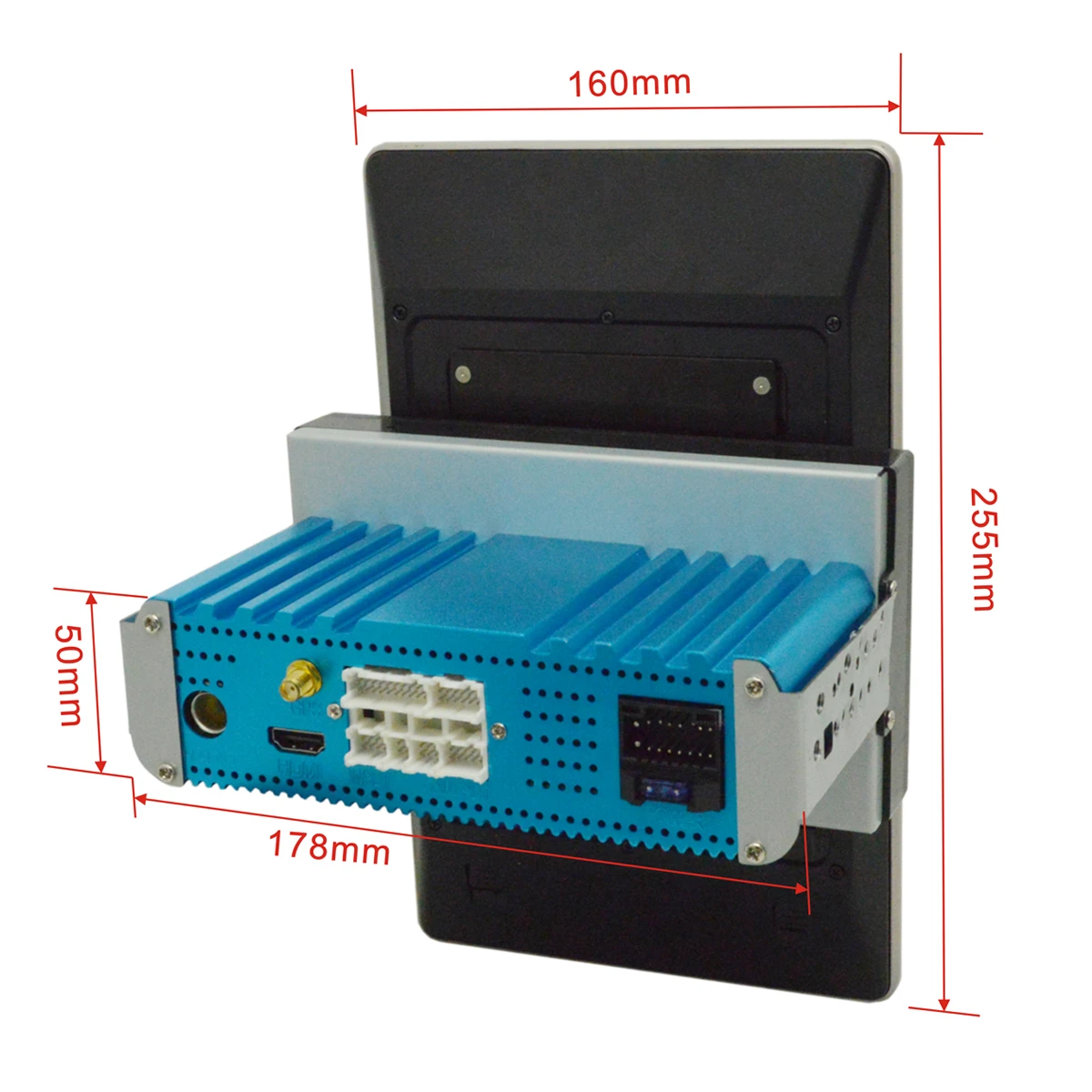 Электрический вращающийся большой экран Android 9 Мультимедиа для Hyundai Santa Fe 2013 GPS