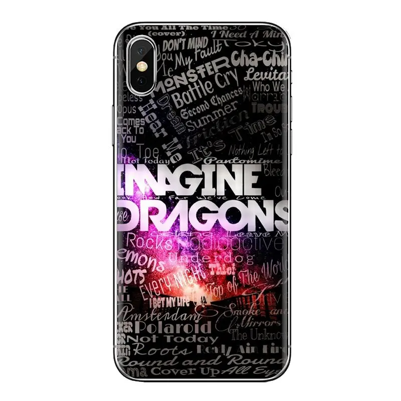 Transparent Soft Shell Covers For Xiaomi Mi6 Mi 6 A1 Max Mix 2 5X 6X Redmi Note 5 5A 4X 4A A4 4 3 Plus Pro Imagine Dragons |