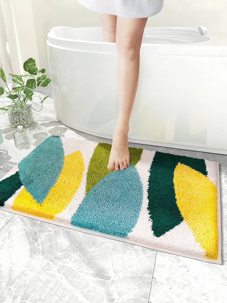 

Absorbent Mat Bathroom Toilet Bathroom Door Carpet Non-slip Foot Mat Cartoon Bath Mat Bathroom Decoration Carpet