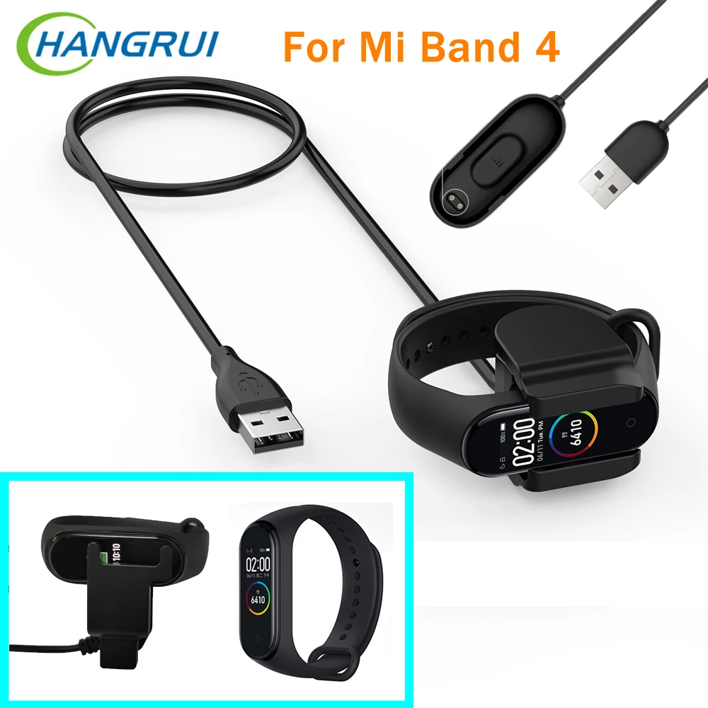 Charger Cable For Xiaomi Mi Band 4 Smart Wristband Bracelet Mi Band 4 NFC Global Portable USB Charging Cable Adapter Mi band 4