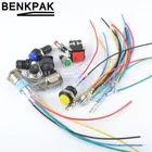 20 шт. кабельный разъем для кнопочного переключателя, металлический проводной терминал Swtiches